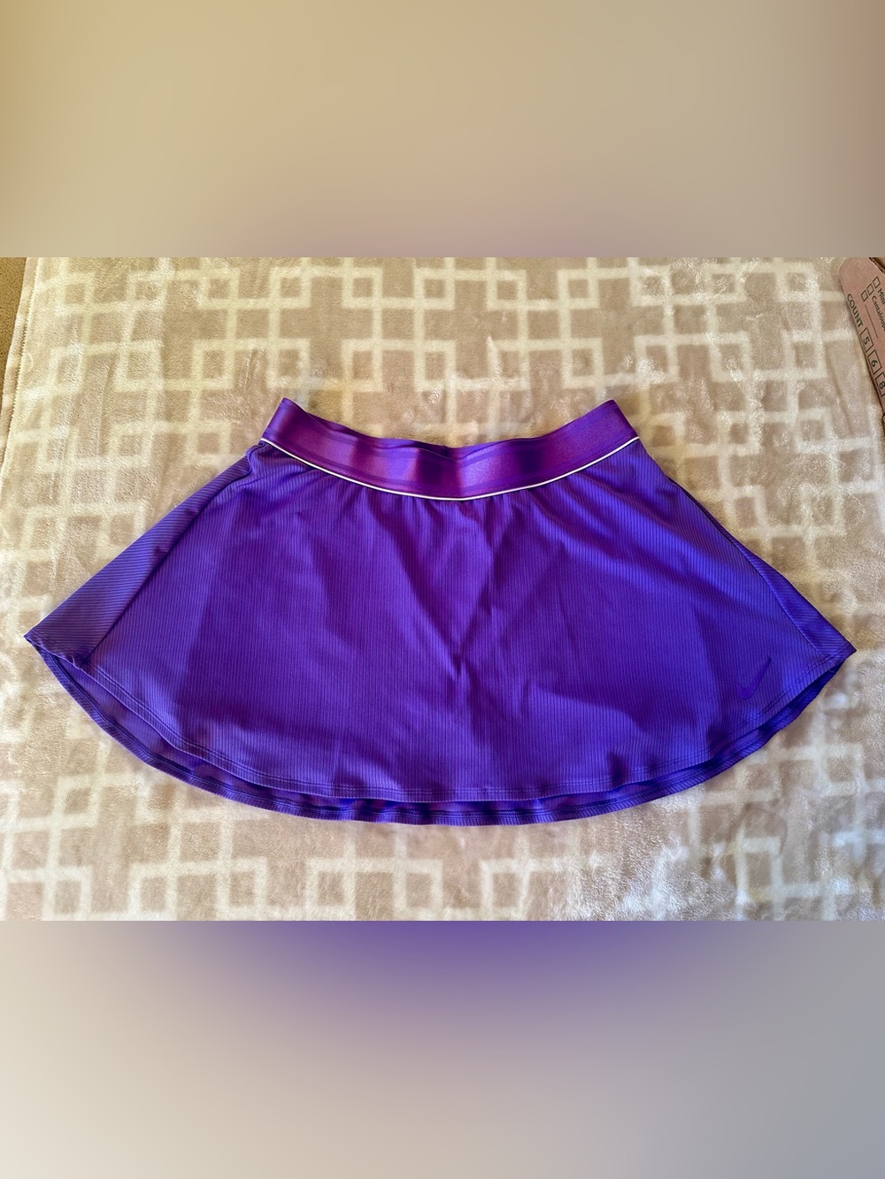 Nike Purple Skater Circle Skort with White Piping